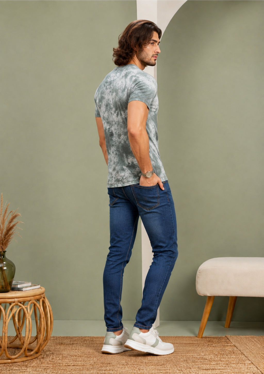 ACID-WASHED GRAPHIC T-SHIRT
