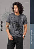 ACID-WASHED GRAPHIC T-SHIRT