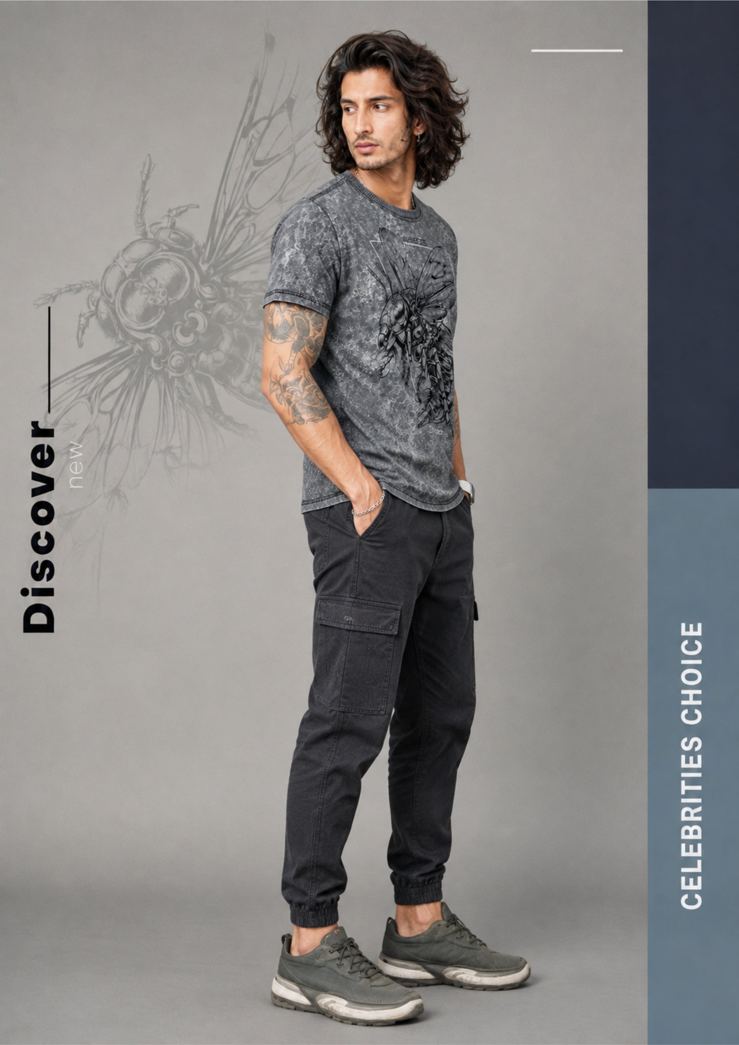ACID-WASHED GRAPHIC T-SHIRT