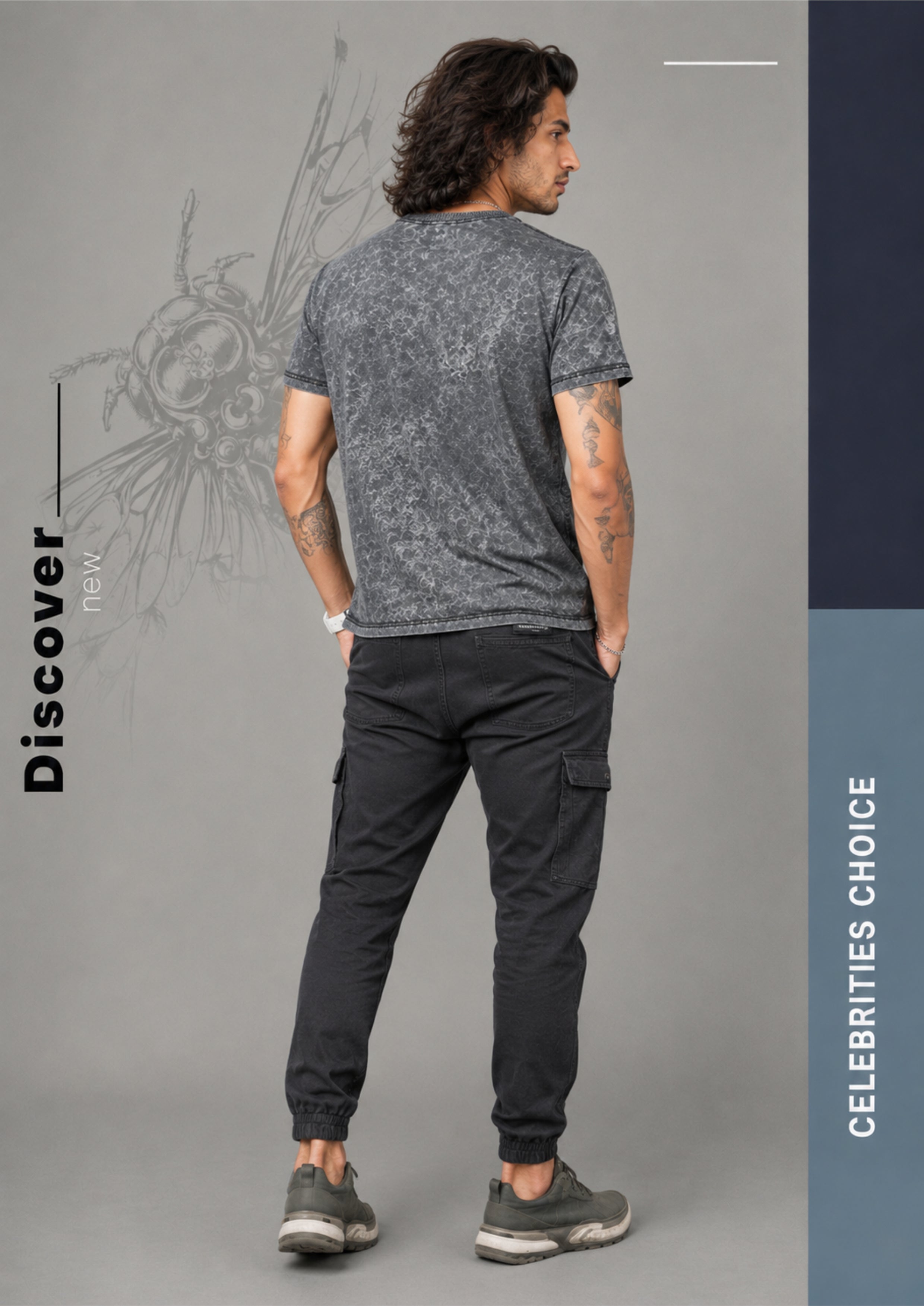 ACID-WASHED GRAPHIC T-SHIRT