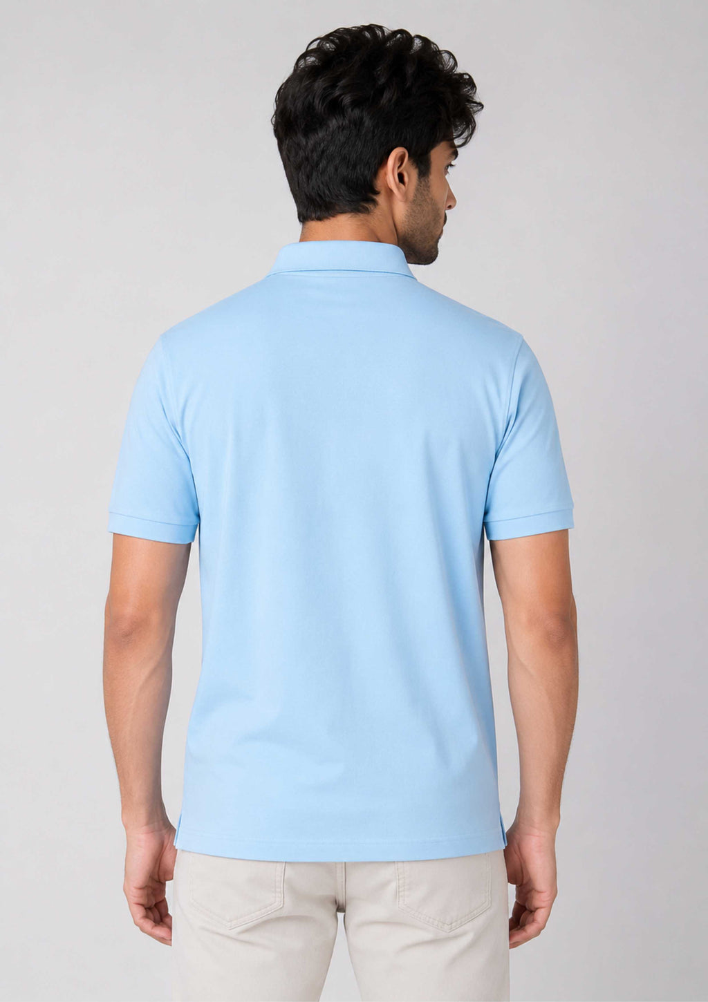 POLO NECK T-SHIRT (MERCERISED)