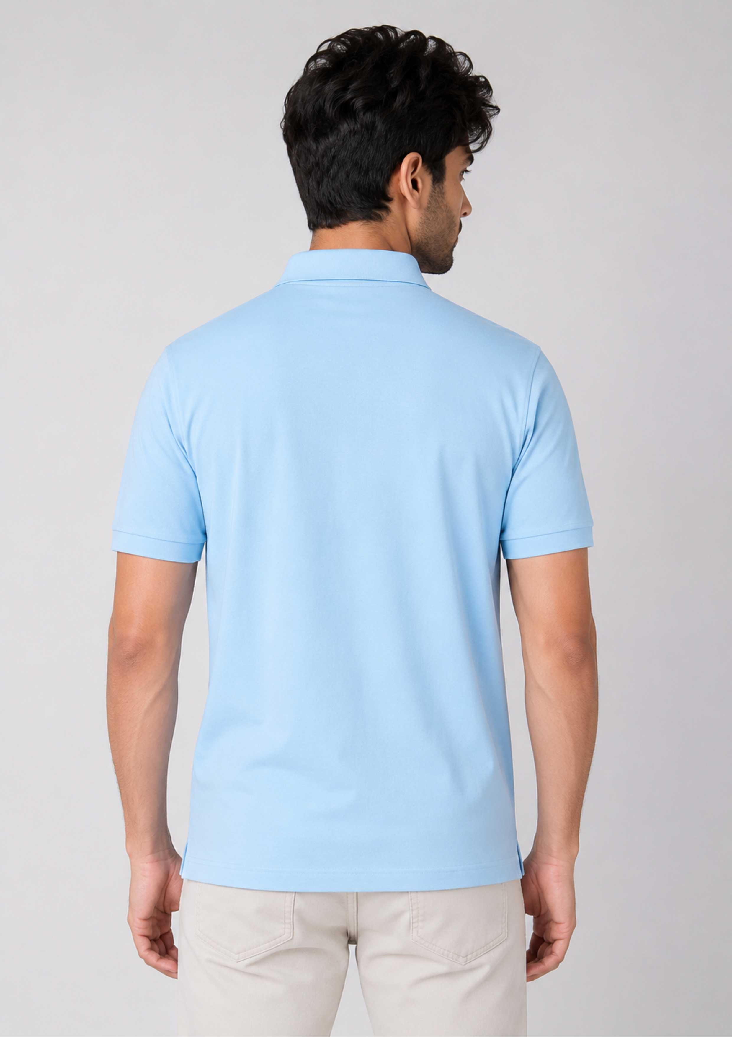 POLO NECK T-SHIRT (MERCERISED)