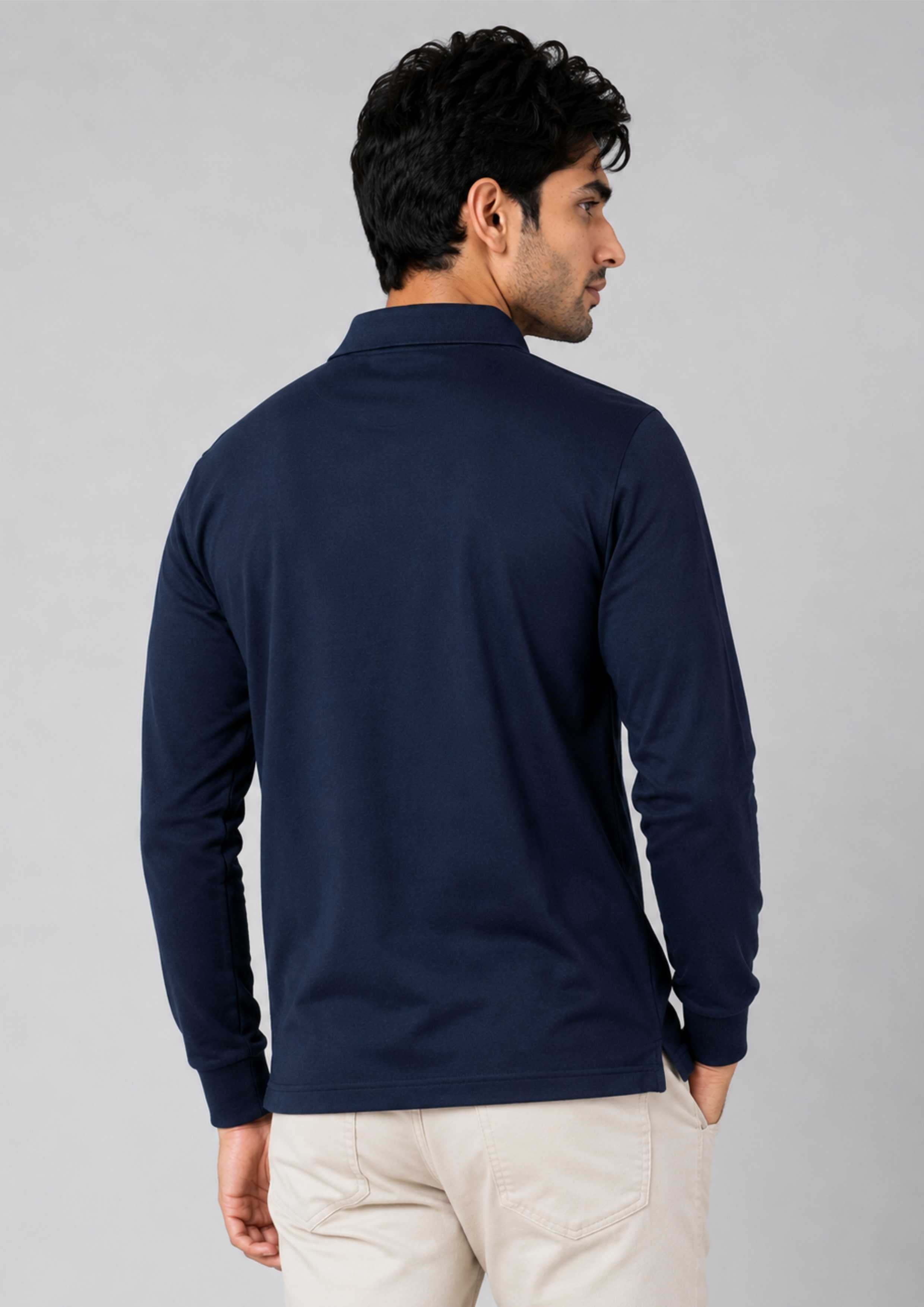 POLO NECK T-SHIRT (MERCERISED)